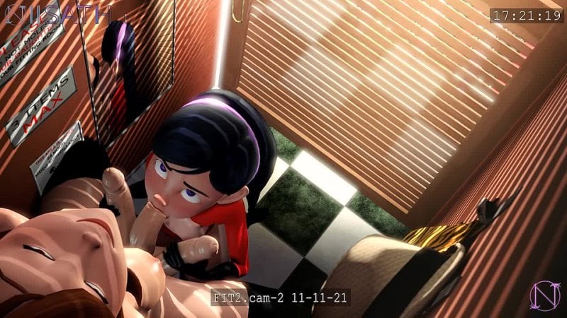 Violet Parr Helen Parr la cabine d'essayage (720p) (régulier) (son) futanari futa porno